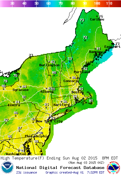 SUNDAY SHAPING UP SUNNY AND VERY WARM WITH LOW HUMIDITY