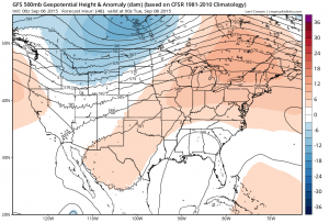 Gfs upper air forecast for Monday Evening