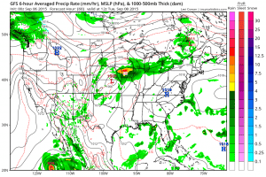 GFS Forecast for Tuesday Morning