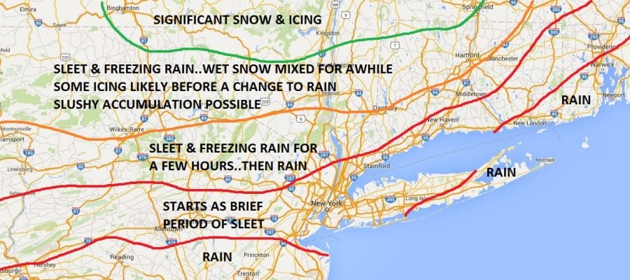 northeast snow ice sleet & freezing rain