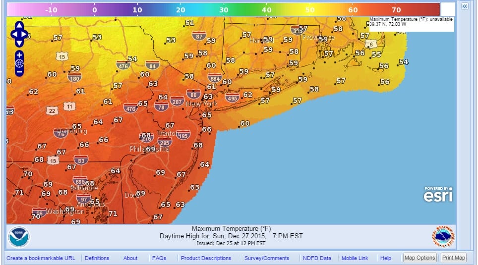 record high temperatures