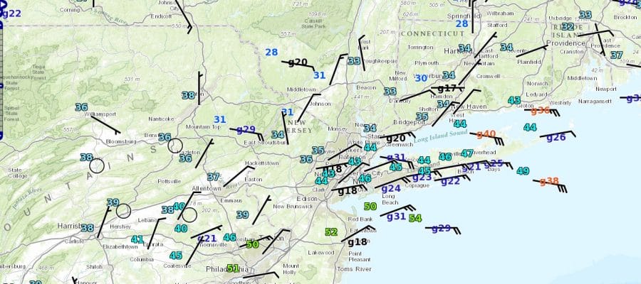 rain gradually ending