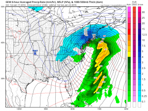 gem144 Models forecasting Late Week Snow Threat
