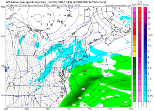 noreaster moving offshore
