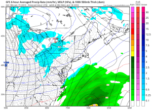 noreaster moving offshore