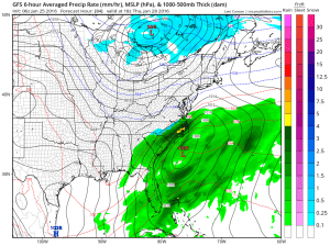 gfs84 Milder Air Moving To Northeast