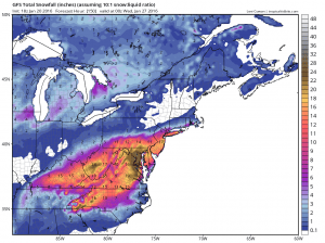 gfssnow Forecast Major Winter Storm 