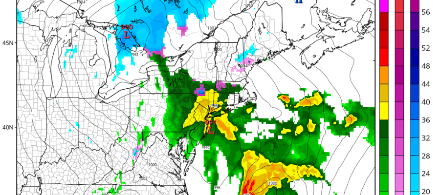 noreaster moving offshore