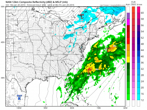 nam60 Rain With A Little Wet Snow Tonight