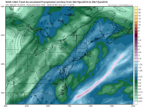 noreaster moving offshore