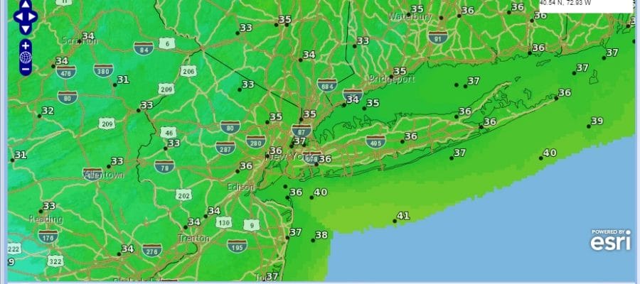 Milder Air Moving To Northeast