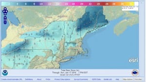 snow forecast weekend