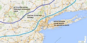 snow amounts, snow for nyc