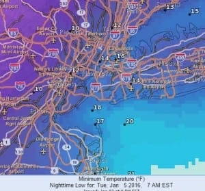 nyc weather freezer door cold