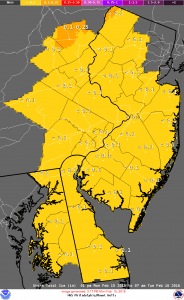 Ice Storm Underway Inland
