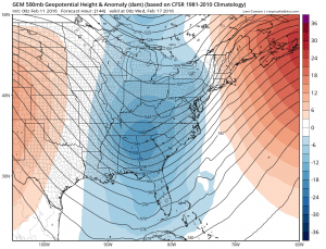 gem144 GFS Long Range Model Winter Storm Threat