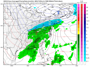 gem156 Canadian weather model