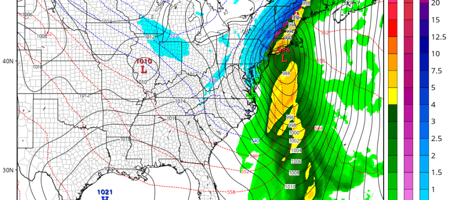 GFS Long Range Model Winter Storm Threat