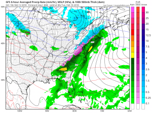 gfs84 Snow Ice Rain coming Monday