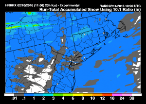 hrrrsnow Snow Showers Continue