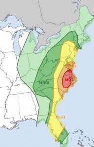Severe Weather Threat New York New Jersey Heavy Rain Thunderstorms Underway