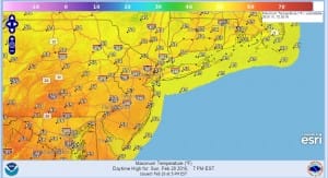 New Jersey Pennsylvania Weather Winter Spring Weekend