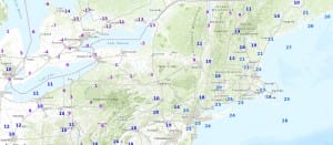 temps NYC Temperature Forecast Sunday Below Zero