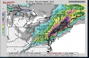 Euro Model Spring Snow Storm Threat