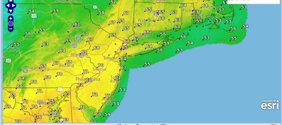 Easter Weekend Weather Forecast
