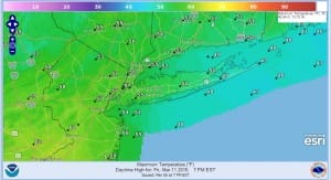 friday Rising Temperatures 