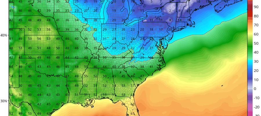 Cold Temperatures Next Weekend