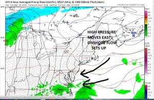 gfs24 Easter Sunday Weather Outlook