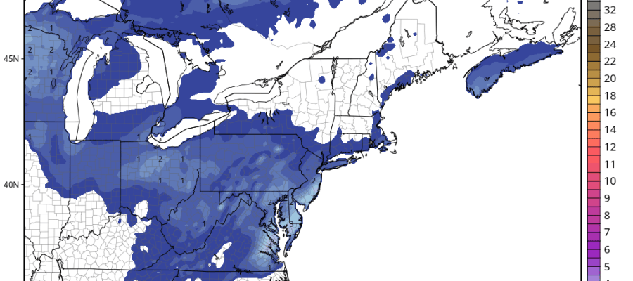 Snow Accumulation Maps For Today