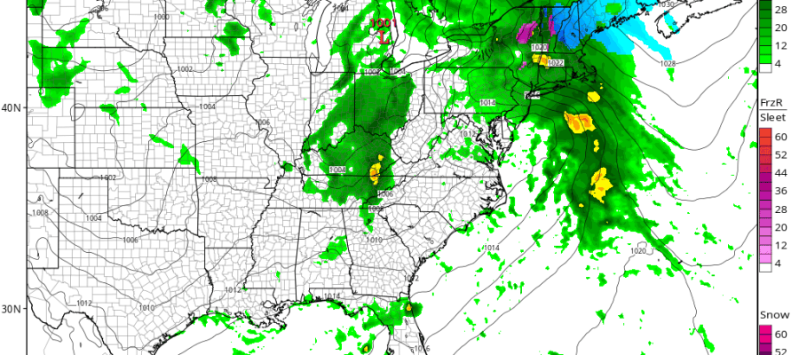 Weather Models Show Typical Early Spring