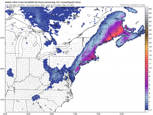 namsnow NAM Model Shows Heavy Snow Long Island