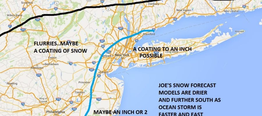 Updated Snowfall Forecast Models East