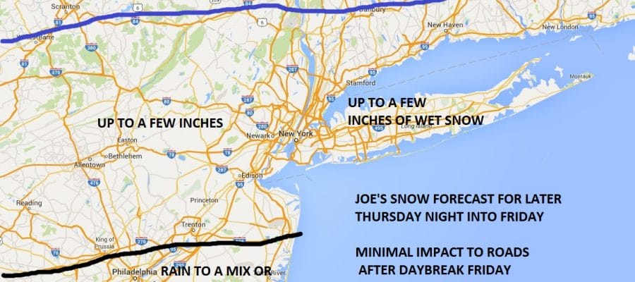 Snow Accumulation Forecast Friday