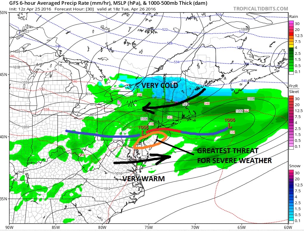 Severe Thunderstorm Threat New Jersey