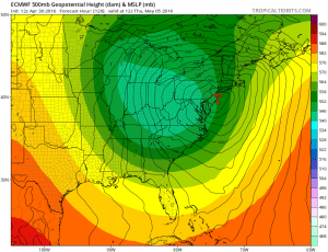 euro120 Euro Model Shows Coastal Low Midweek