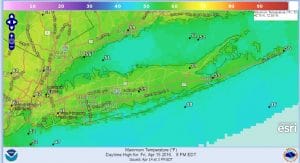 friday Long Island Weather April 15-19