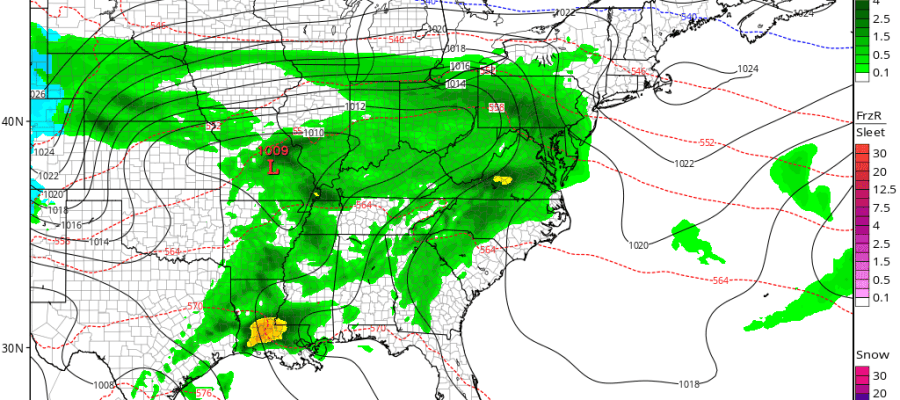 Afternoon Rain Spreading Northeast