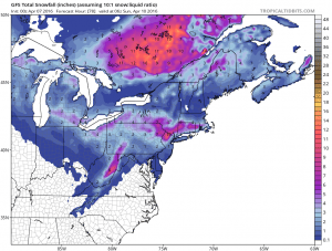 gfssnow Nam Model Shifts Northward