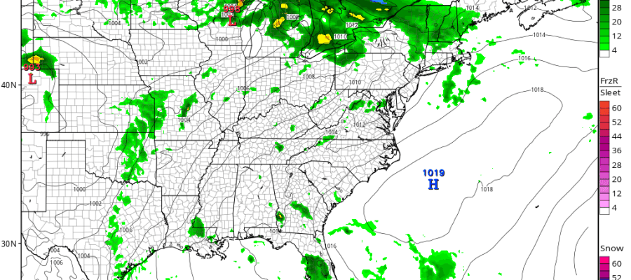 Warm Monday Rain Tuesday