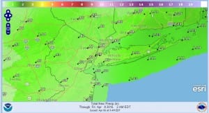 precip Showers Thursday Cold Weekend