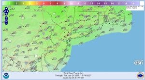precip Battle Zone Setting Upstate NY