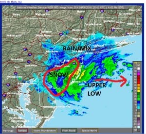 radar Snowing South Jersey