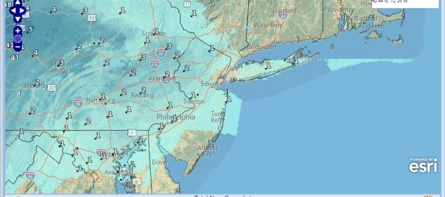 National Weather Service Updated Snowfall Forecasts