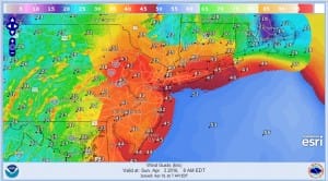 High Wind Watch Sunday Snow Squalls High Winds Sunday Morning