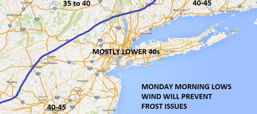 Frost Freeze Monday Morning?