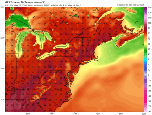 gfssunday Memorial Day Holiday Weekend Early Outlook